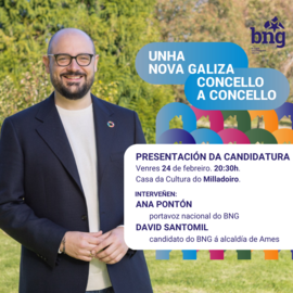 Presentaci&oacute;n da candidatura do BNG de Ames &aacute;s municipais 2023