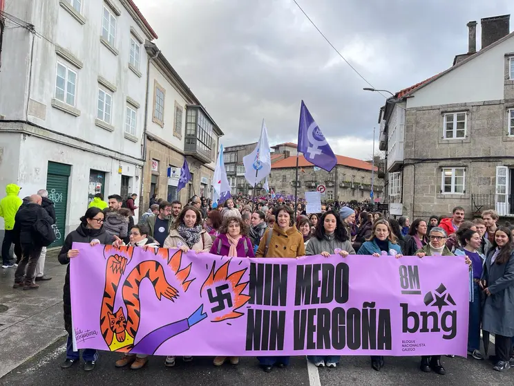 O BNG na manifestación do 8M este sábado en Santiago