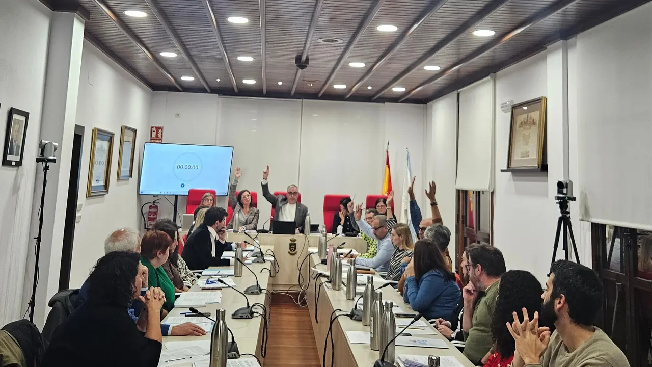 Votaci&oacute;n da ordenanza da subida da  taxa do lixo