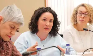 Saleta Chao durante a s&uacute;a intervenci&oacute;n