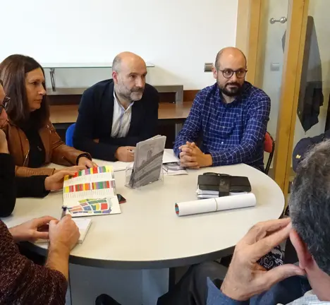 N&eacute;stor Rego e BNG de Ames cos empresarios