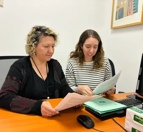 As concelleiras Escarlata  Pamp&iacute;n e Lu&iacute;sa Feijoo