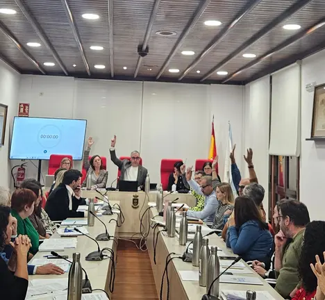 Votaci&oacute;n da ordenanza da subida da  taxa do lixo