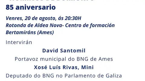 85 cabodano dos Homi&ntilde;os de Boimorto. Sempre na memoria!