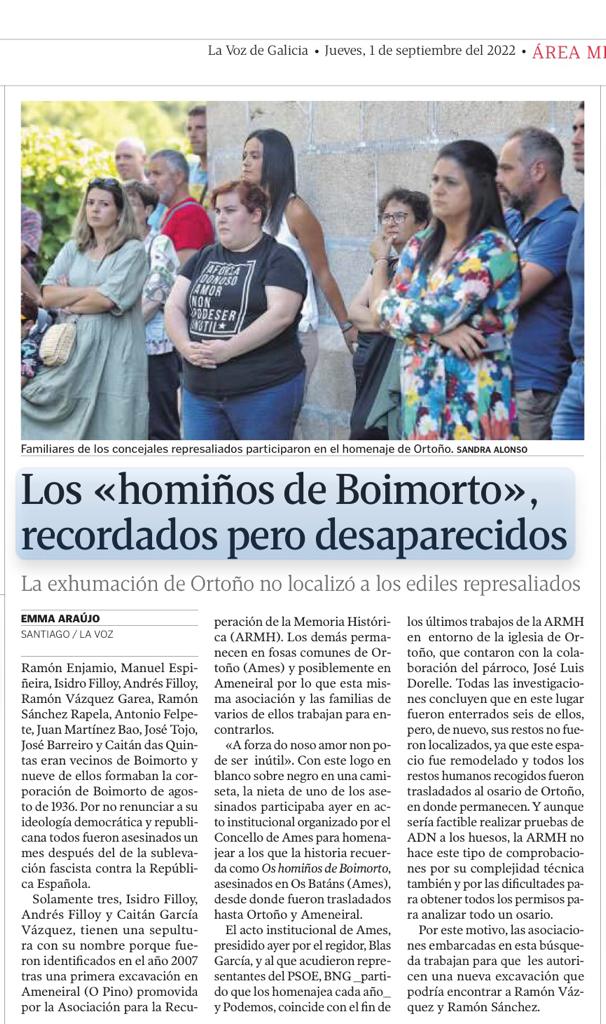 Homiños de Boimorto, Ortoño, 2022