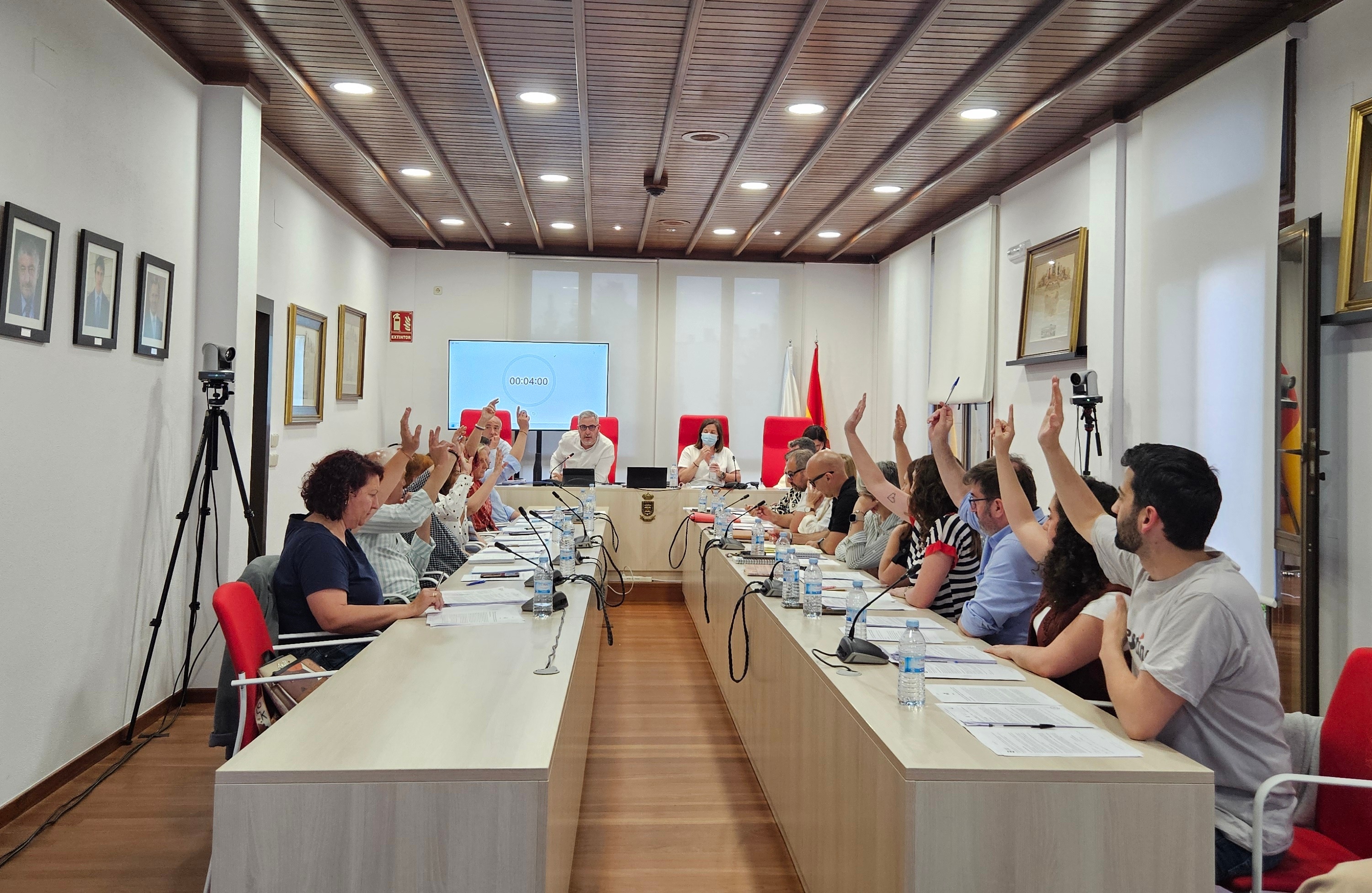 Votación a favor da moción do BNG para que se actúe decididamente en materia deportiva